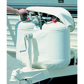 ADCO Products ADCO Double Propane Tank Cover, Polar White - 2113 - image 1