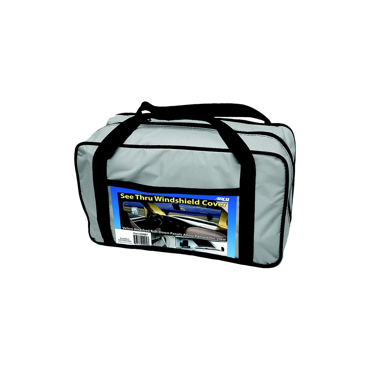 ADCO Products ADCO 2525 Class C Deluxe Windshield Cover With Roll-Up Windows For RV, White - image 1
