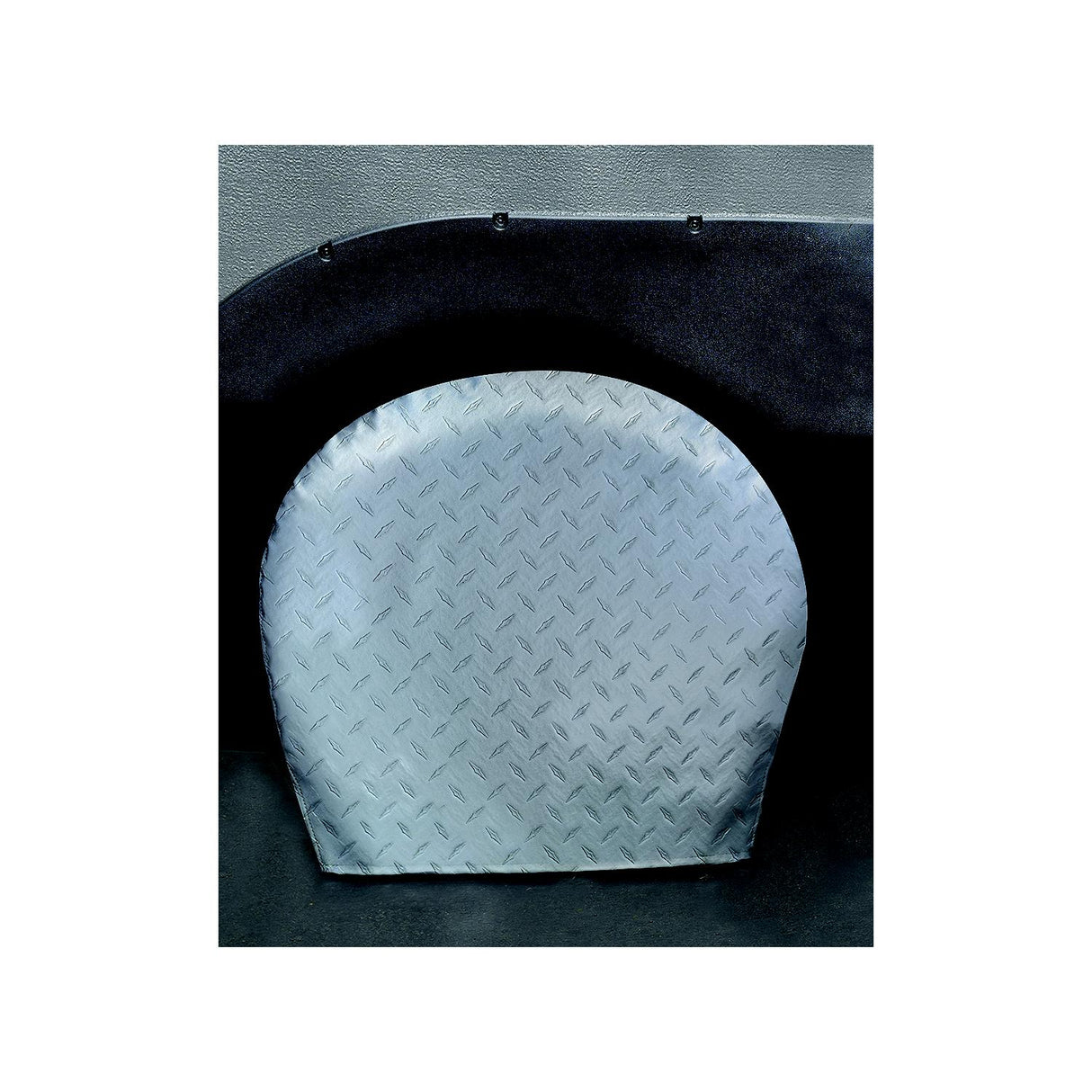 ADCO Products ADCO Diamond Plated Steel Vinyl (Silver) Tyre Gards (2 Per Pack) - 3754 - image 1