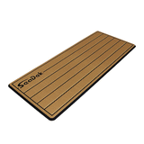 SeaDek 16&rdquo; x 39" 20mm Dual Density Large Teak Helm Pad w/SeaDek Logo - Brushed Texture - Mocha/Black (406.4mm x 990.6mm x 20mm) - 53601-80327