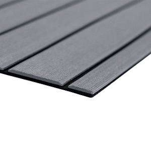 SeaDek 40" x 80" 6mm Teak Full Sheet - Brushed Texture - Storm Grey/Black (1016mm x 2032mm x 6mm) - 32279-80066