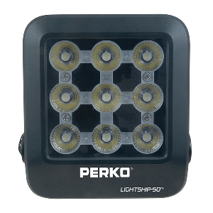 Perko Lightship 50 LED High Performance Floodlight - 12/24V - Black - 1643050F0B