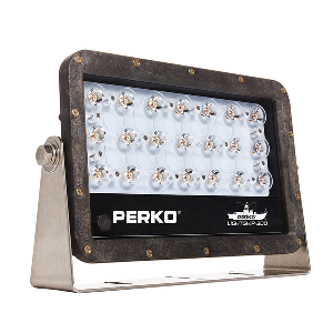 Perko Lightship 100 LED High Performance Floodlight - 12/24V - Black - 1643100F0B