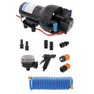 Jabsco HotShot HD5 Heavy Duty Washdown Pump Kit w/25' HoseCoil - 12V - 5GPM - 70PSI - P501J-119N-4A