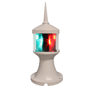Lunasea Lighting Lunasea Tri-Color/Anchor Zero Emission Light Fixture - 12V - White - LLB-73BK-01-WB