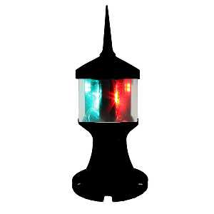 Lunasea Lighting Lunasea Tri-Color/Anchor Zero Emission Light Fixture - 12V - Black - LLB-73BK-01-BB