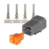 Pacer DTP Deutsch Plug Repair Kit - 14-12 AWG (4 Position) - TDTP06F-4RS