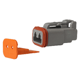 Pacer Deutsch DT Plug &amp; Wedge Lock Kit - 2 Position - 10 Pack - TDT06-2S-10