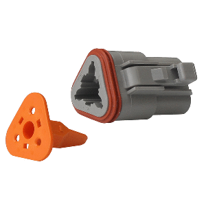 Pacer Deutsch DT Plug &amp; Wedge Lock Kit - 3 Position - 10 Pack - TDT06-3S-10