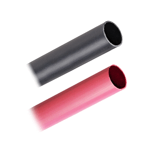 Pacer Battery Cable Heavy Wall Heat Shrink Tubing - 3/4" x 3" - Black/Red (2-Pieces Combo Pack) - BHW3/4-3BKRD