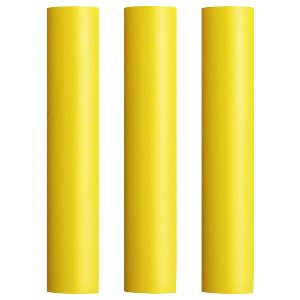 Pacer Battery Cable Heat Shrink Tubing - 1" x 12" - Yellow (3-Pieces) - BEHS1-12YL-3