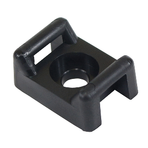 Pacer Screw Down Cable Tie Mount - #10 Screw Mount Method - Black - 100 Pack - CTM3S10BK-100