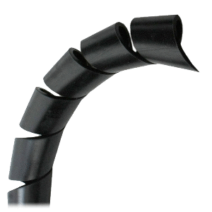 Pacer 3/4" Spiral Wrap - Black - 100' Roll - BSW3/4BK-100