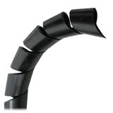 Pacer 3/4" Spiral Wrap - Black - 100' Roll - BSW3/4BK-100