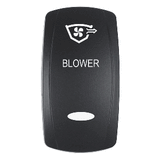 Pacer Actuator - 'BLOWER' f/V Series Contura Switches - Black - Laser Etched (Top/Bottom Light) - EV2LE-BLWR