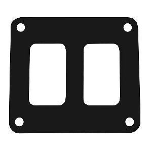 Pacer Switch Panel - 2 Switch &amp; 1 Row - 3" x 2.75" - Black Powder Coated Aluminum - PSC-21-BK