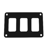 Pacer Switch Panel - 3 Switch &amp; 1 Row - 4.25" x 2.75" - Black Powder Coated Aluminum - PSC-31-BK
