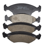 Load Rite by Knott Brake Pads 10 &amp; 12" Disc Full Axle 2 Sets Inner &amp; Outer - 4265.65K