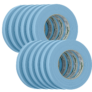 FrogTape CP 250 Medium-High Adhesion Masking Tape - 18MM x 55M x 12-Pack - Light Blue - Rated f/250&deg;F - 105770