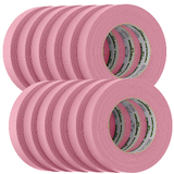 FrogTape CP 325 Medium-High Adhesion Masking Tape - 24MM x 55M x 12-Pack - Pink - Rated f/325&deg;F - 105333