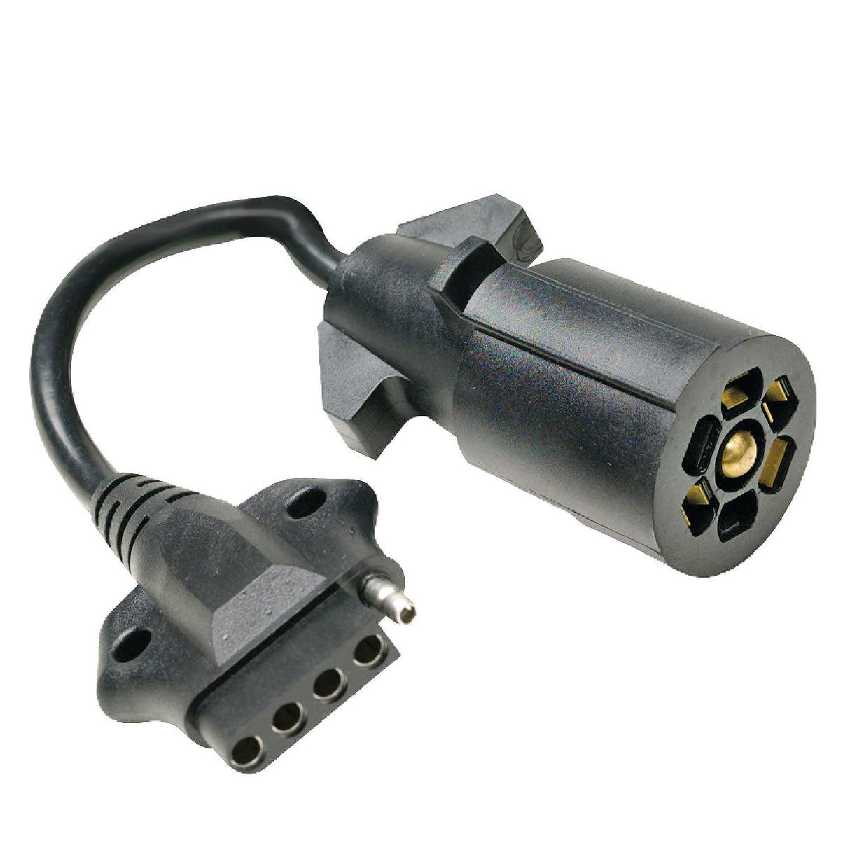 Seachoice 7-Way Round to 5-Way Flat Boat Trailer Adapter Plug, 8 in. - 13881 - official Seachoice product image 3