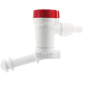 Rule 800 GPH Livewell Pump Angled Thru-Hull Inlet - 603C