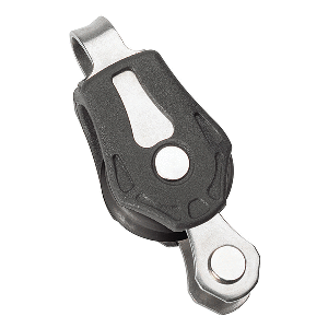 Barton Marine Size 0 20mm Plain Bearing Pulley Block Single Fixed Eye &amp; Becket - N00111
