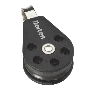 Barton Marine Size 3 45mm Plain Bearing Pulley Block Single With Fixed Eye - N03110