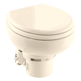 Dometic&trade; MasterFlush 7160 Bone Electric Macerating Toilet w/Orbit Base - Raw Water - 12V - 9610007276