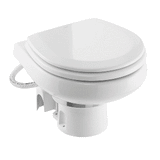 Dometic&trade; MasterFlush 7260 White Electric Macerating Toilet w/Orbit Base - Raw Water - 12V - 9610007285