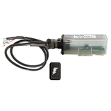 TALOS Remote Housing Lightning Detection System w/20' Cable - Black Rectangular Indicator w/Translucent Housing - SFD1000R-T1-BR-BL-20FT