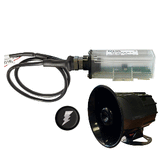 TALOS Remote Housing Lightning Detection System w/20' Cable &amp; External Horn - Black Round Indicator &amp; 45' Horn Cable - SFD1000HB-W1-BO-CH-202045