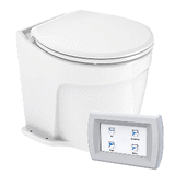 Commodore Deluxe Flush Electric Toilet w/Solenoid Valve - Fresh Water Pump - CM5RMT