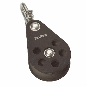 Barton Marine Barton Size 5 54mm Plain Bearing Pulley Block Single Block Swivel - N05130