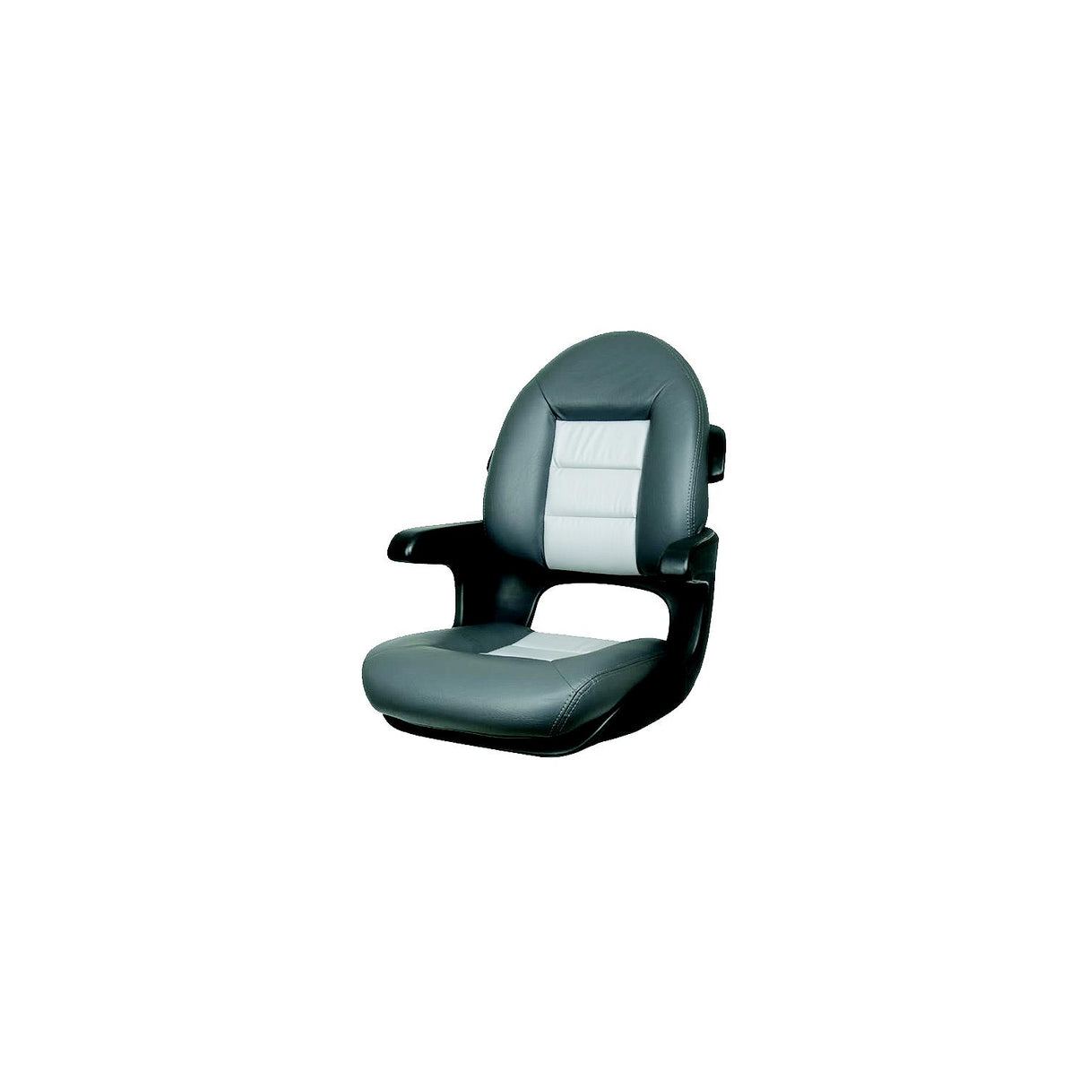 Tempress Products Tempress Elite Helm High Back Seat, Black Shell, Charcoal/Grey Cushions - 57017