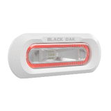 Black Oak LED Black Oak Low Pro&trade; Marine Spreader Light - Flush Mount - White Housing - Red LED - MLPS-FR