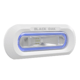 Black Oak LED Black Oak Low Pro&trade; Marine Spreader Light - Flush Mount - White Housing - Blue LED - MLPS-FB