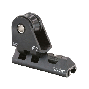 Barton Marine Barton 32mm HD Pin Genoa Car Heavy Duty w/Plunger Stop - Black - 32101HDB