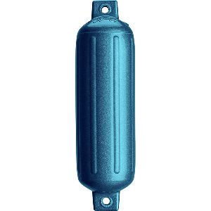 Polyform U.S. Polyform G-4 Twin Eye Fender 6.5" x 22" - Metallic Blue - G-4 METALLIC BLUE