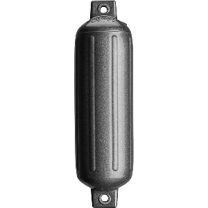 Polyform U.S. Polyform G-4 Twin Eye Fender 6.5" x 22" - Metallic Graphite - G-4 METALLIC GRAPHITE