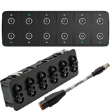 Maretron CKM12 Keypad w/CKM to NMEA 2000&reg; Adapter Cable - 0.2M (Horizontal Orientation) - A3802-2