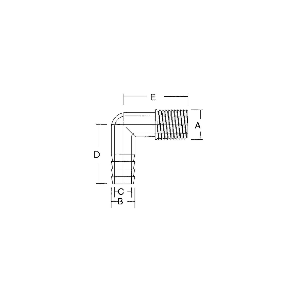 Forespar Marelon Male Elbow - 901003 - official Forespar product image 3