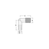Forespar Marelon Female Elbow - 901007 - official Forespar product image 2