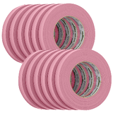 FrogTape CP 325 Medium-High Adhesion Masking Tape - 18MM x 55M x 12-Pack - Pink - Rated f/325&deg;F - 106025