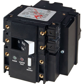Blue Sea Systems Blue Sea C-Series ELCI Main Circuit Breaker - Double Pole 230V AC 16A - 3091