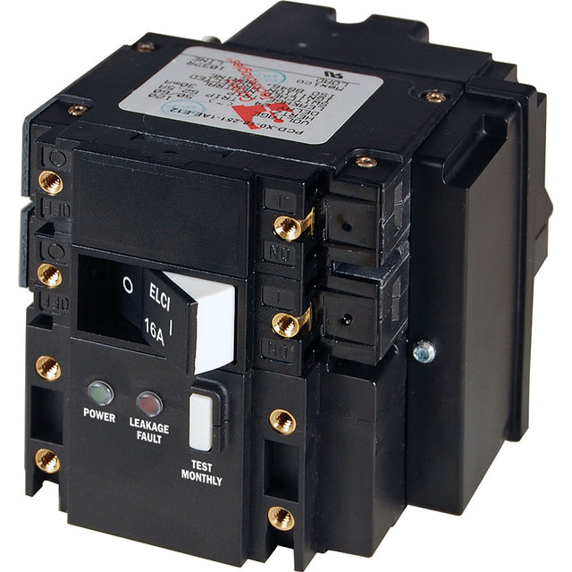 Blue Sea Systems Blue Sea C-Series ELCI Main Circuit Breaker - Double Pole 230V AC 16A - 3091
