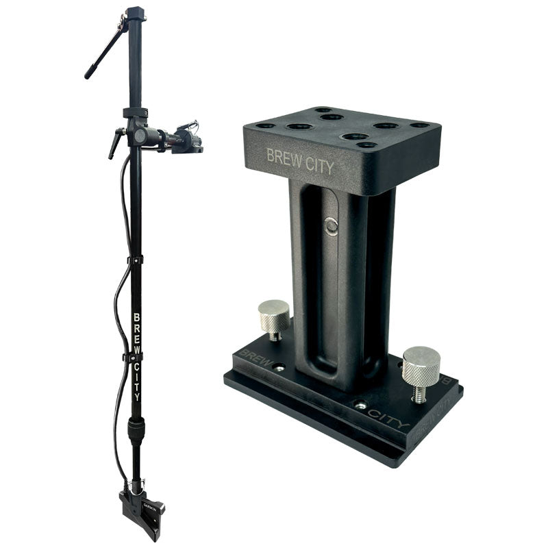 BREW CITY CT360 LLC CT-360 Pole (48” - 72” L) with Tilt Handle, Base, and 5" Riser - 360-1185R - image 1