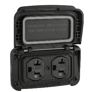 Scanstrut Ventura Series Dual AC Outlet - 125V - 20A - SC-V-P1