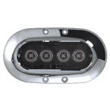 OceanLED X-Series X4 Colours w/Stainless Steel Bezel - 012312C-SS