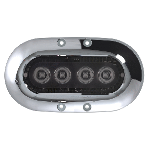 OceanLED X-Series X4 Colours w/Stainless Steel Bezel - 012312C-SS